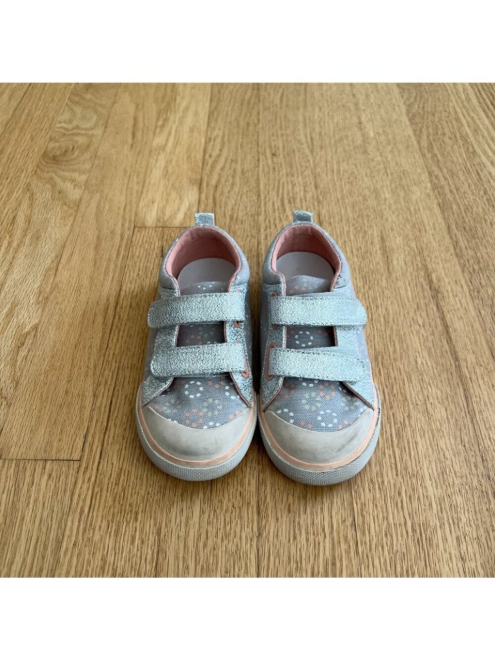 See Kai Run Robyne Gray Pink Canvas Sneakers Little Kid's Size 11 - Picture 2 of 10